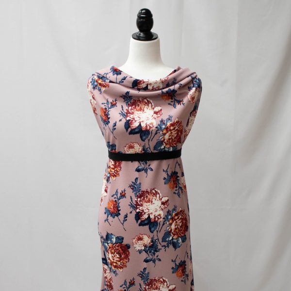 Rose w/ Rust Floral Bullet Knit