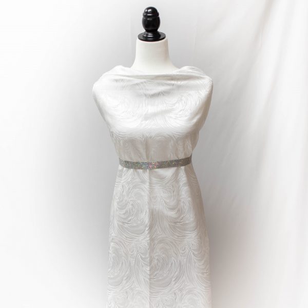White Polyester - Abstract Roses