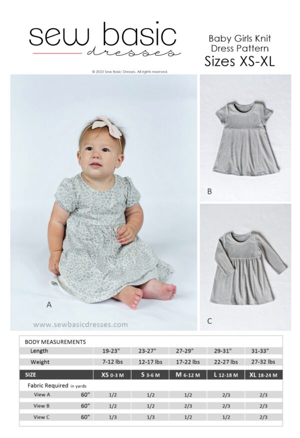 Infant Knit Dress Pattern
