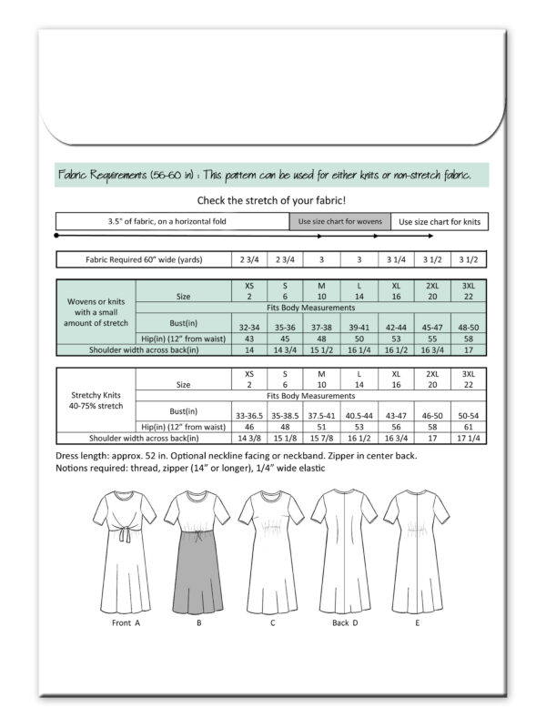 Holly Maternity Dress Pattern - Image 2