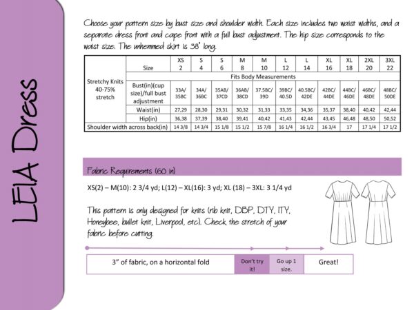 Leia Cape Dress Pattern - Image 2