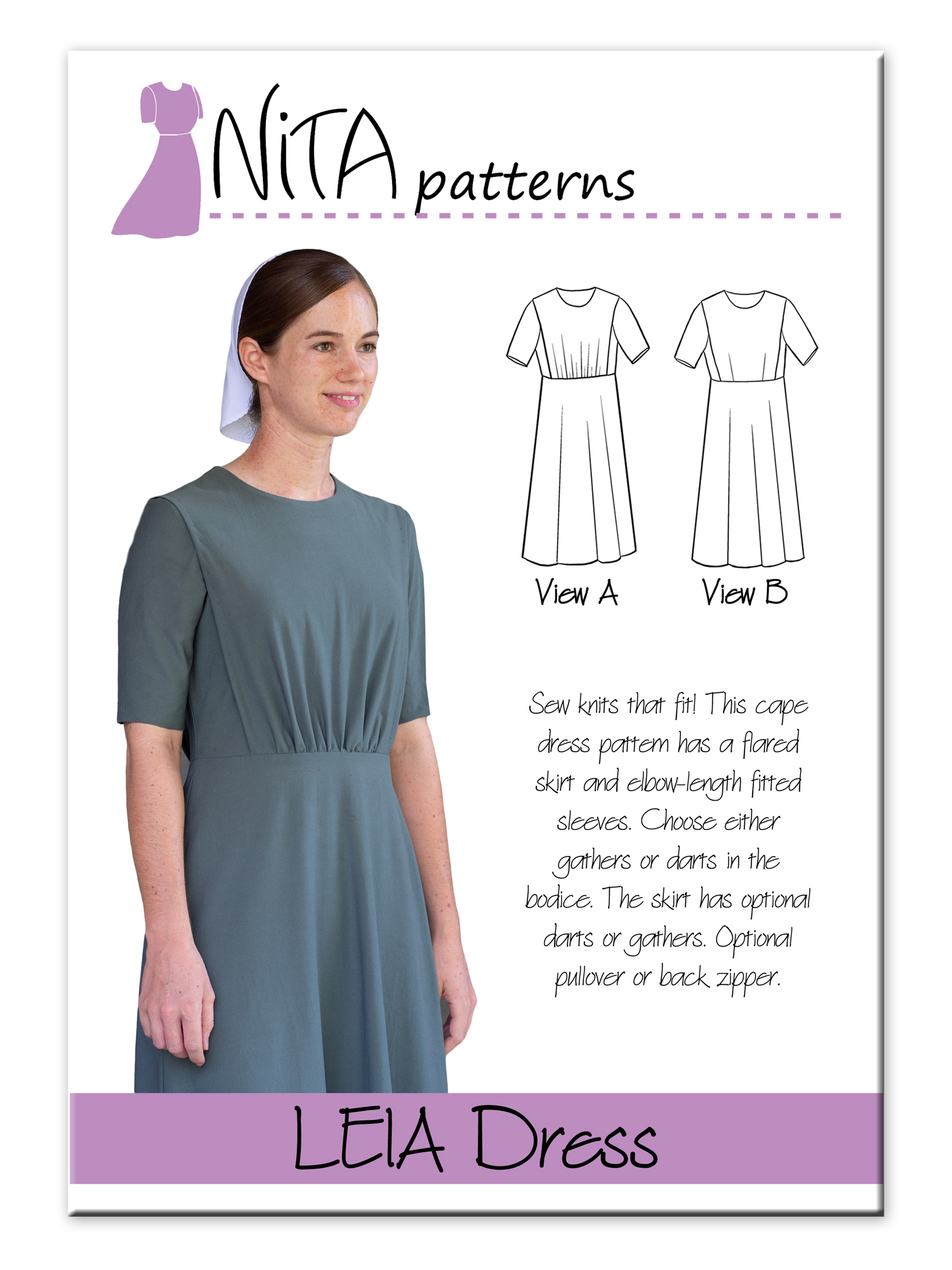 Leia Cape Dress Pattern Elegant Fabrics