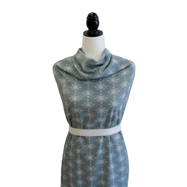 Poly Stretch Crepe w/ Single Flower Design