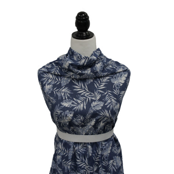 Denim Tropical Print