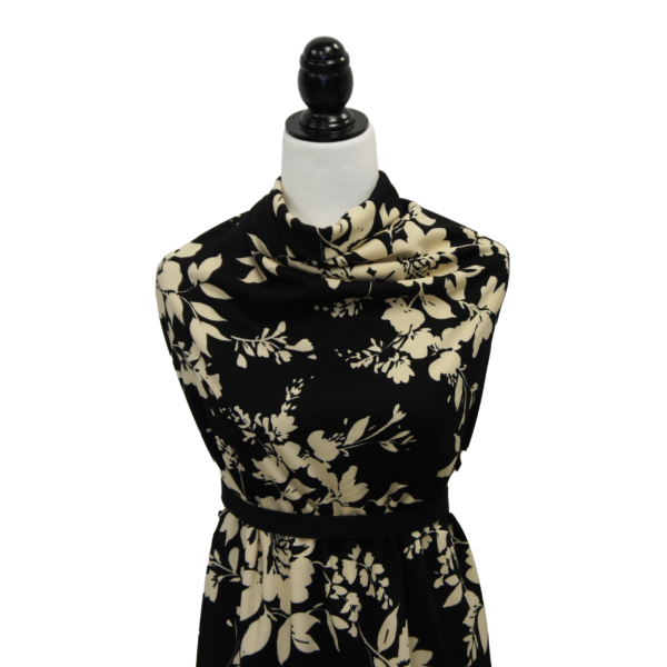 Black w/Cream Floral