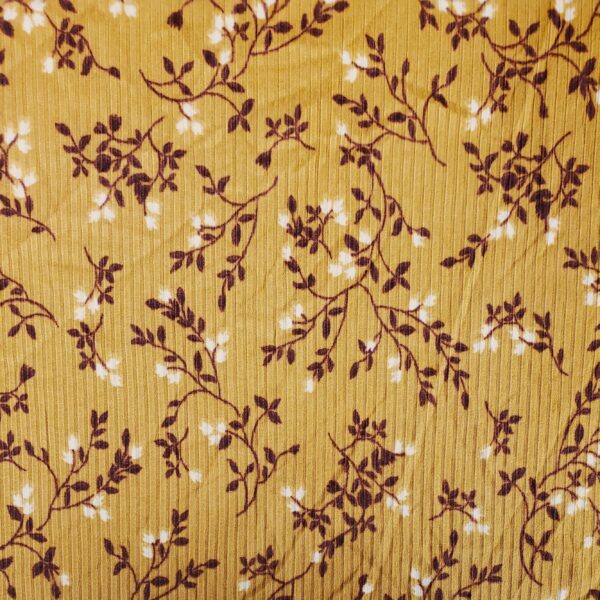 Rib Knit Sm Floral Vine - Image 2