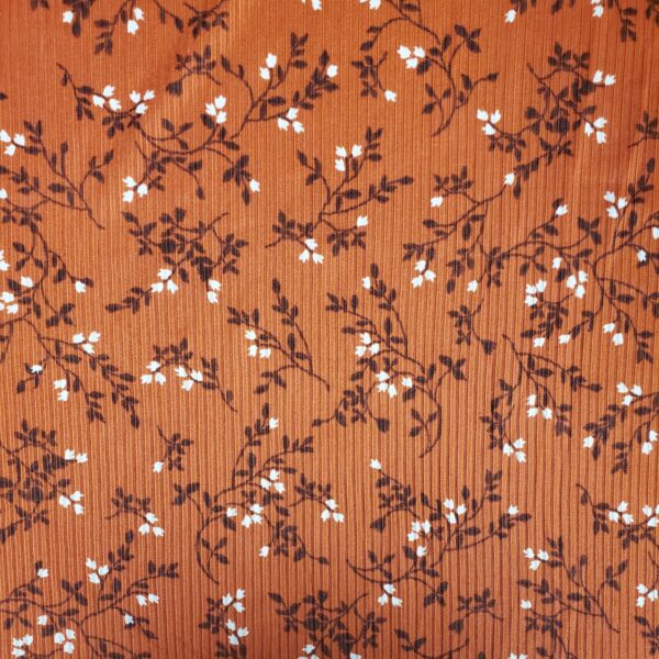 Rib Knit Sm Floral Vine - Image 3