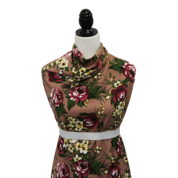 Techno w/ Burgundy & Yellow Floral