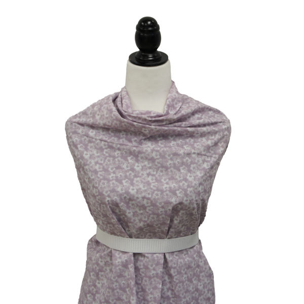 Poly Cotton -White Floral