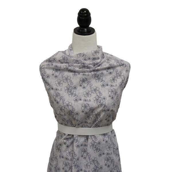 Poly Cotton Apple Blossom Floral