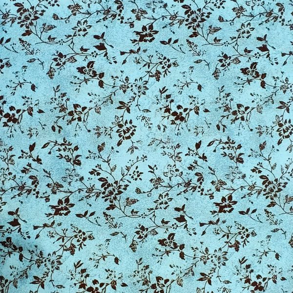 Poly Cotton Sm Black Vine Floral - Image 3