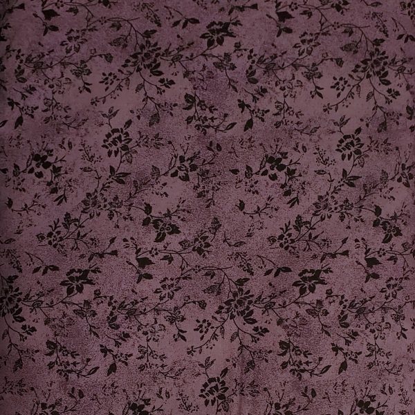 Poly Cotton Sm Black Vine Floral - Image 4