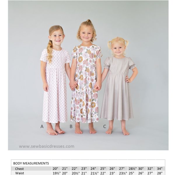 Girl's Slim Dress Pattern