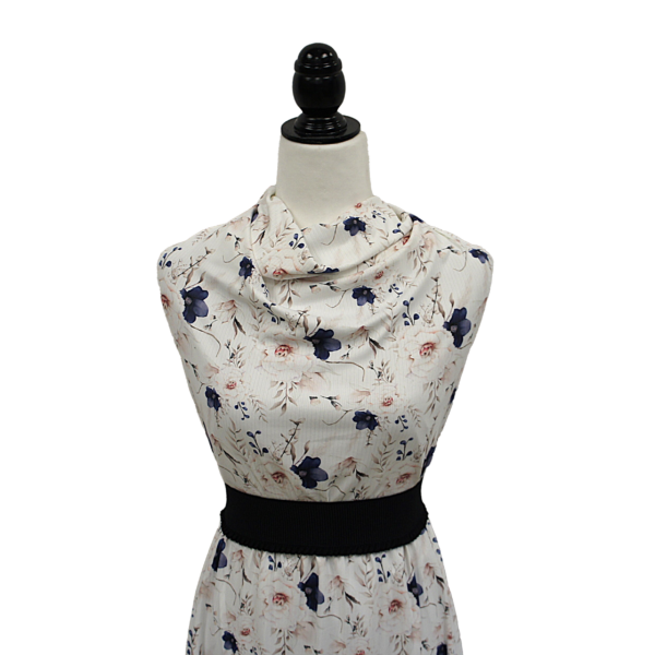 December Floral - Navy