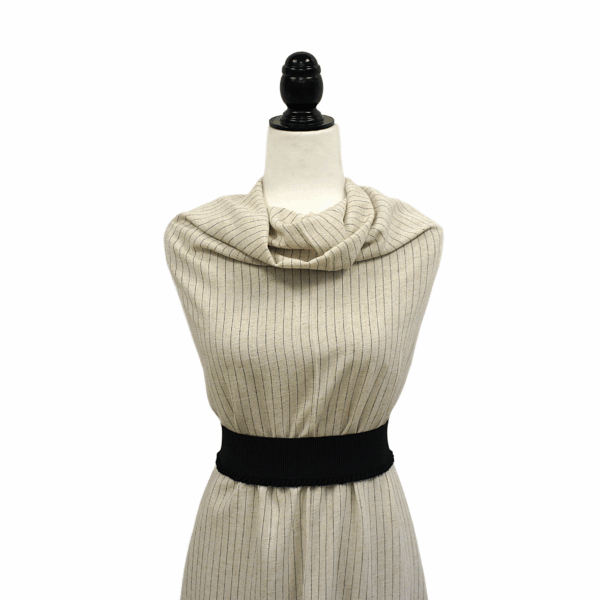 Linen Rayon Stripe - Natural