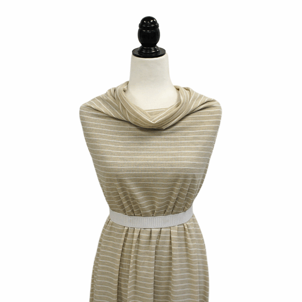 Waffle Knit w/ Pinstripe - Oatmeal