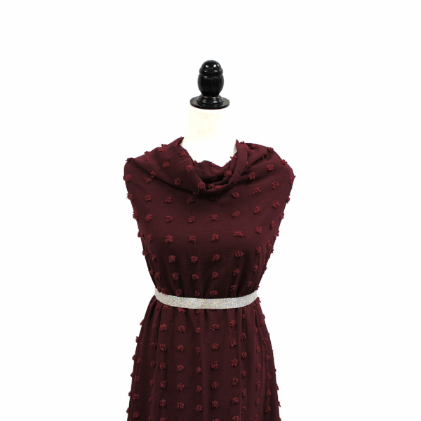 Boston Swiss Dot - Burgundy