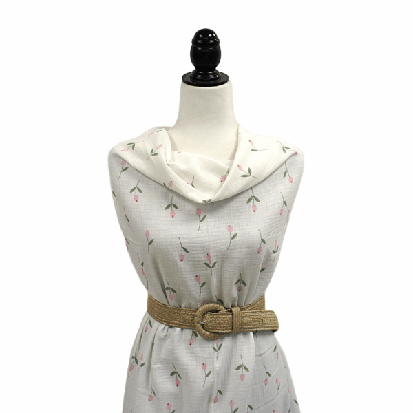 Cotton Gauze Tulip Print